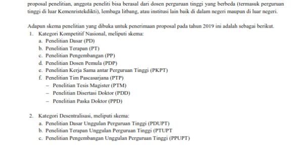 Pemberitahuan Penerimaan Proposal Penelitian Tahun 2019 untuk Pendanaan Tahun 2020-2022_001